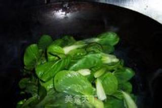 香菇油菜的做法步骤：3