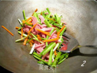四丝炒面的做法步骤：2