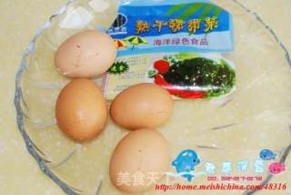 海菜鸡蛋卷的做法步骤：2