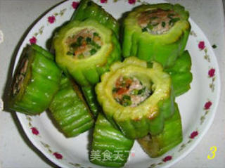 酿苦瓜的做法步骤：2