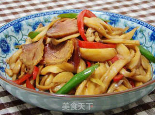 腊味杏鲍菇的做法步骤：2