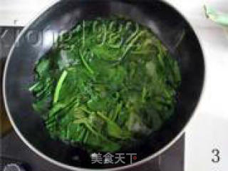 姜汁菠菜的做法步骤：2