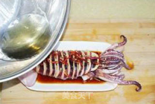 油泼鱿鱼的做法步骤：4