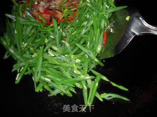 四季豆炒肉丝的做法步骤：2