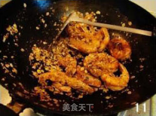 麦片炒大虾的做法步骤：3