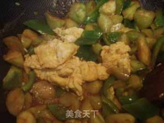 丝瓜滑蛋的做法步骤：3