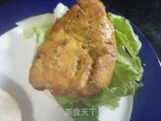 酱烤鸡肉汉堡的做法步骤：4