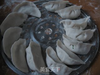 韭菜鸡蛋饺子的做法步骤：2