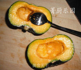 黑芝麻南瓜粥的做法步骤：2