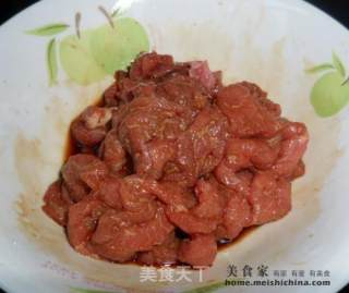 小炒牛肉的做法步骤：4
