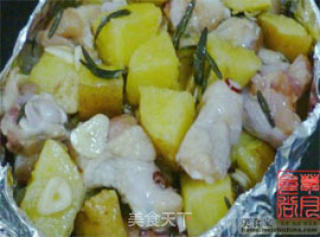 土豆烤鸡翅的做法步骤：4