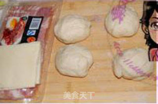 培根奶酪面包卷的做法步骤：3