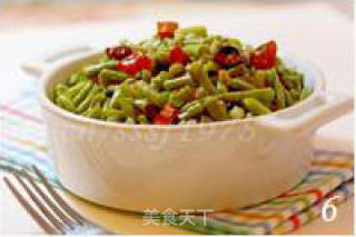 肉末炒酸豆角的做法步骤：2