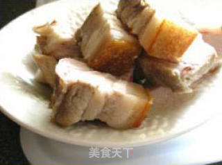 五花肉焖腐皮的做法步骤：3