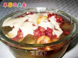 蜜豆白凉粉的做法步骤：2