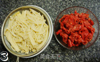 酱爆牛肉金针菇的做法步骤：2