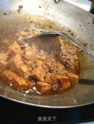 麻婆牛肉豆腐的做法步骤：3