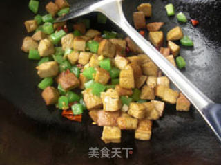 青笋素鸡丁的做法步骤：2