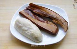 干锅腊肉豆结的做法步骤：3
