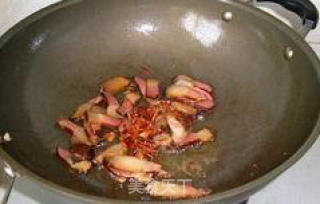 干锅腊肉豆结的做法步骤：3