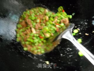 豇豆肉末炒蛋的做法步骤：2