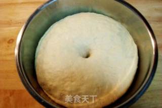 火腿葱花起司面包的做法步骤：2