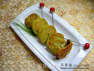 蚕豆糯米饼的做法步骤：3