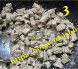 蚝油牛肉粒的做法步骤：4