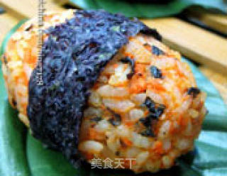 日式鲜虾饭团的做法步骤：3