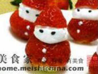草莓小雪人的做法步骤：4