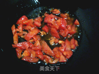 蒜香番茄炒西兰花的做法步骤：3