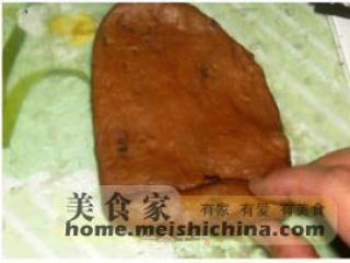 心形巧克力面包的做法步骤：4