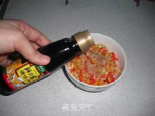 微波炉彩椒蒜香虾的做法步骤：8