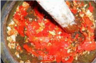 蒜椒泥空心菜的做法步骤：3