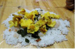 虾仁跑蛋拌饭的做法步骤：2