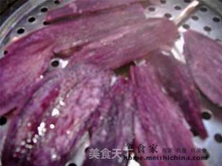 酸奶紫薯泥的做法步骤：2
