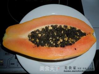 木瓜牛奶盅的做法步骤：4