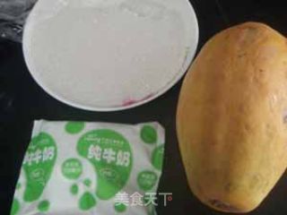 木瓜牛奶西米露的做法步骤：4