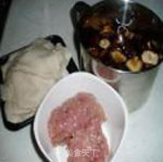 猪肉香菇云吞的做法步骤：2