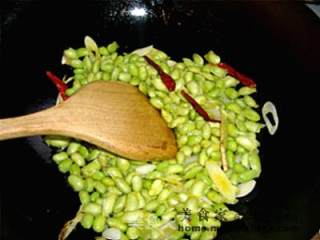 雪菜毛豆的做法步骤：2