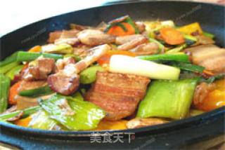 锅煎肉的做法步骤：4