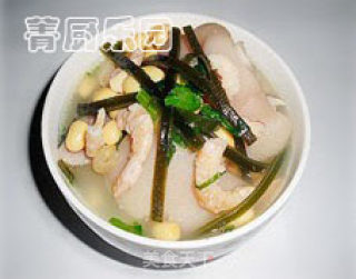 海带黄豆猪蹄海米汤——美味养颜汤的做法步骤：6