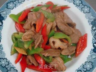 鲜贝露干煸鸭片的做法步骤：3