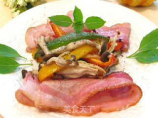 烤咸肉卷的做法步骤：6