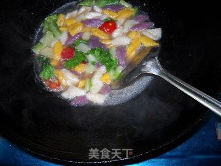 五彩缤纷螺旋面的做法步骤：2