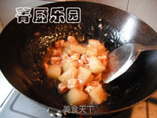夏日餐桌上的减肥美食——鲜虾焖冬瓜的做法步骤：6