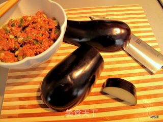 蒸茄夹的做法步骤：2
