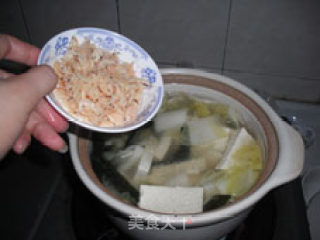 虾皮豆腐白菜海带汤的做法步骤：5