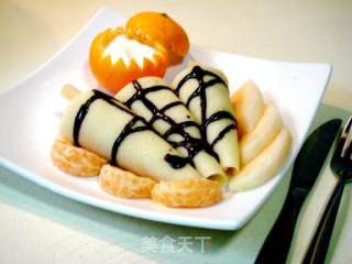 酒香水果薄饼的做法步骤：5