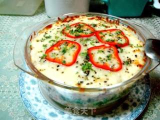简单、营养、美味的“金枪鱼焗饭”的做法步骤：6